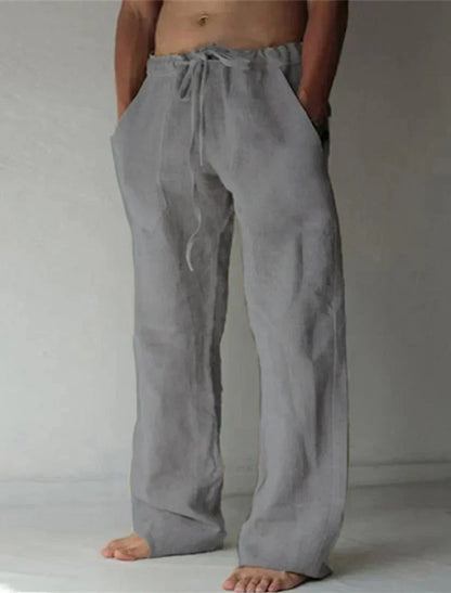 Arthur - heren baggy linnen broek